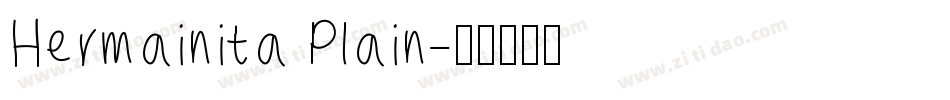Hermainita Plain字体转换
